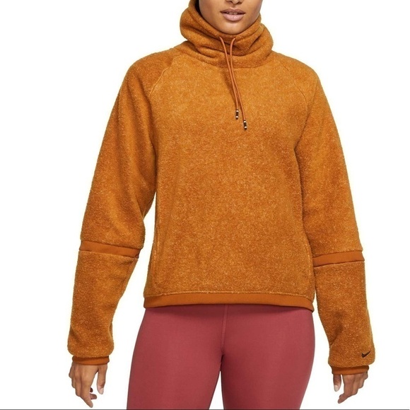 NWT NIKE Therma Cowl Neck Sweater Pullover Cedar - Picture 1 of 1
